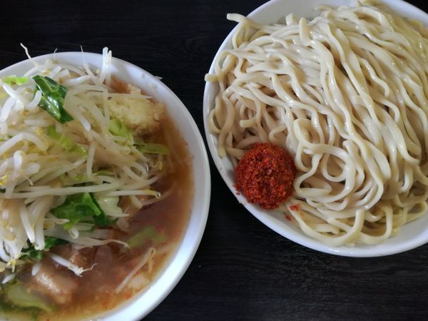「【限定】塩つけ麺:1000円(大盛100円、麺まし750g)」@豚星。の写真