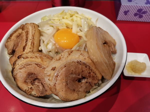 「肉増しまぜそば（醤油）」@麺処 MORI MORIの写真