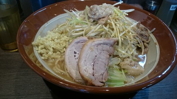 「麺増し・大・白髪ネギ(アブラショウガアレ)￥１０８０」@豚山 鶴見店の写真