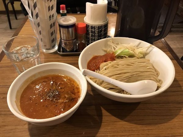 「トマト味噌つけ麺大盛り」@らーめん カッパハウスの写真