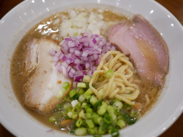 「こく煮節ラーメン 太麺」@中華そば 七麺鳥の写真