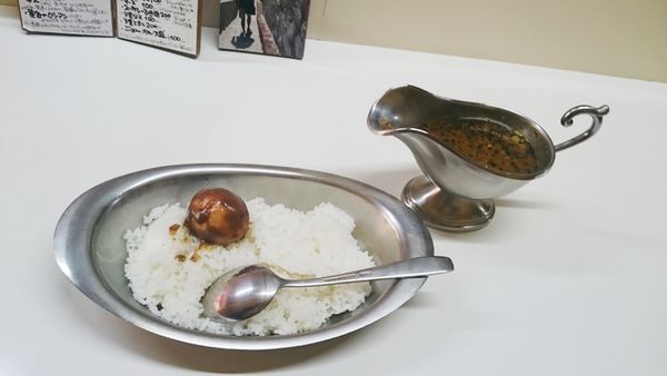 「夜すーぷ(900円)+かれーたまご(100円)」@かれーの店 うどんの写真