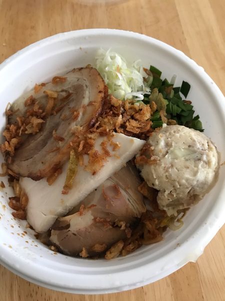 「まぜそば(テイクアウト)」@餃子の並商 都賀店の写真