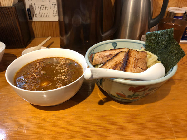 「カレーつけめん＋特製＋ライス」@麺屋まいどの写真