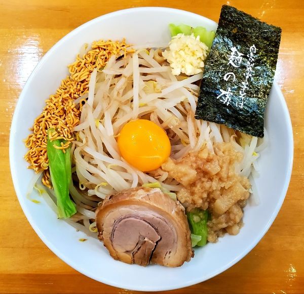 「二郎まぜそば」@自家製中華そば 麺の虜の写真