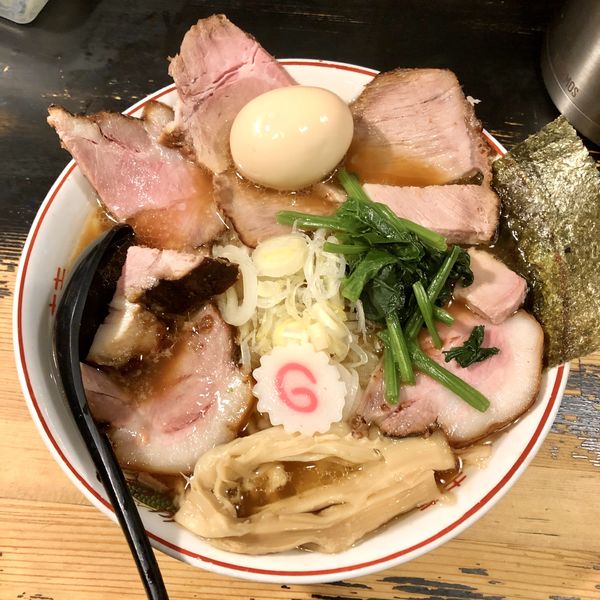 「【限定E】焼豚手もみ中華そば 1300」@狼煙 〜NOROSHI〜の写真