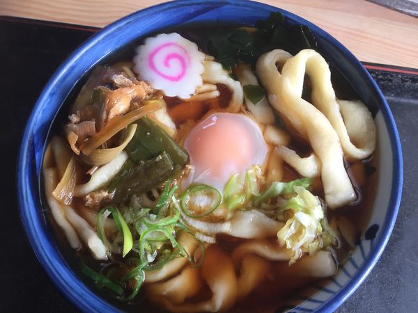 「ひもかわうどん」@小川ゆでめんの写真