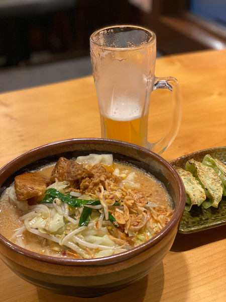 「白味噌野菜ラーメン」@田所商店 国分町店の写真