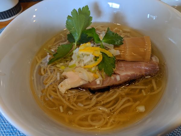 「【限定】　鶏清湯そば　塩」@中華蕎麦 はざまの写真