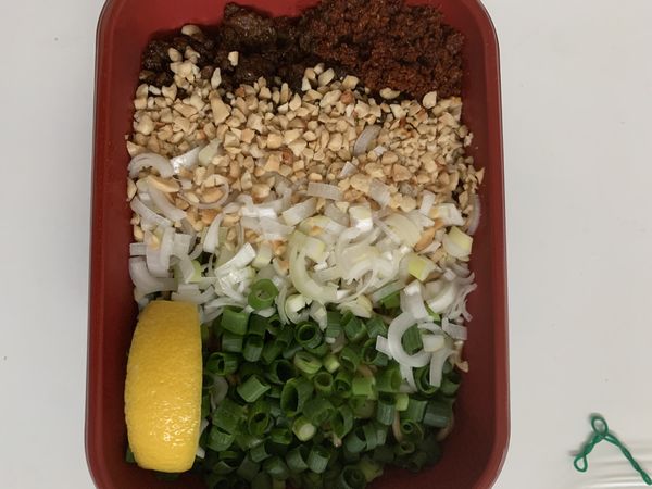 「新担担麺 850円　持ち帰り」@自家製麺SHINの写真