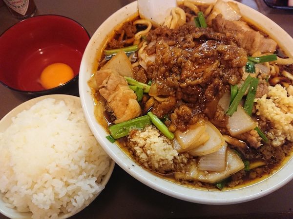 「スタ満そば 大 ライス」@元祖スタミナ満点らーめん すず鬼の写真