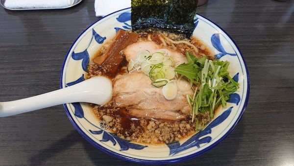 「正油ラーメン（並） 780円 + 和え玉 200円」@ラーメンつけ麺 奔放の写真