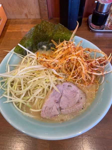 「紅白ねぎらぁ麺 800円」@らぁ麺 辻〇の写真