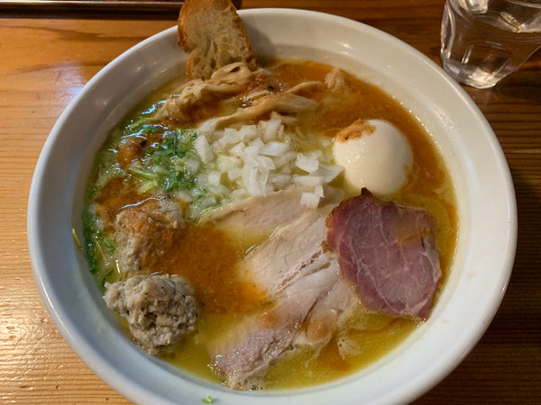 「鳥そば海老風味」@はりけんラーメン 南店の写真