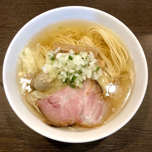 「ワンタン塩そば ￥950」@中華そばイデタの写真