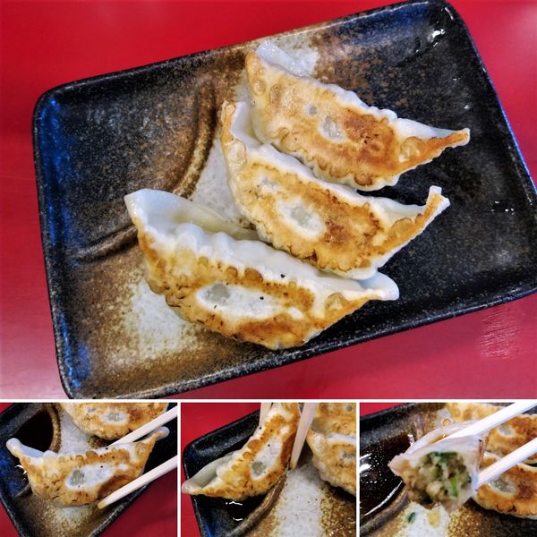 「ラーメン＋半餃子セット(3個)  1000円」@らーめん弁慶 浅草本店の写真