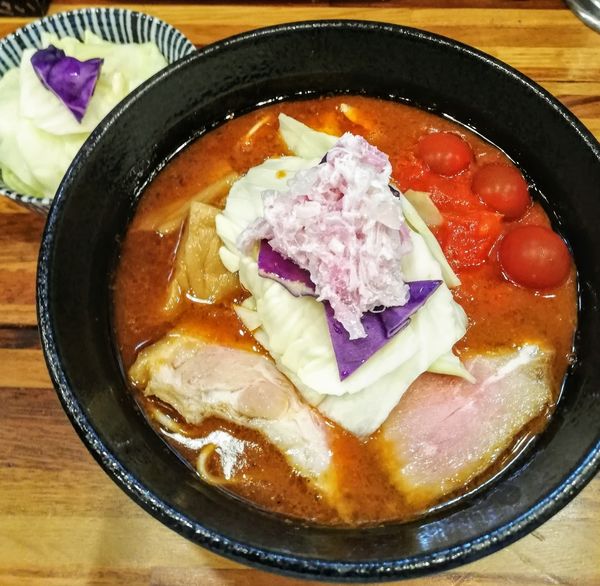 「復刻限定 海老とまとリッチらーめん」@鮮魚らーめん 五ノ神水産の写真