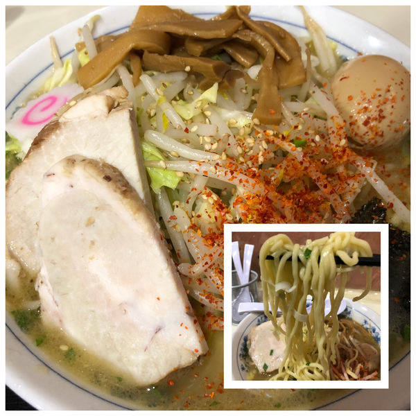 「【限定】大葉塩ラーメン 800円 麺カタメ 野菜120円」@所沢大勝軒の写真