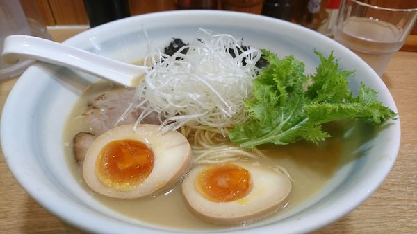 「【昼】限定：春野菜豚骨～わさび風味～」@らーめん光醤の写真