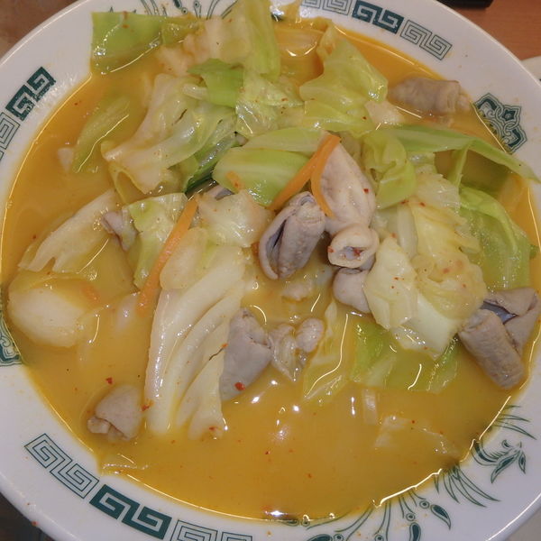 「もつ野菜餃子セット770円他」@日高屋 西船橋北口店の写真