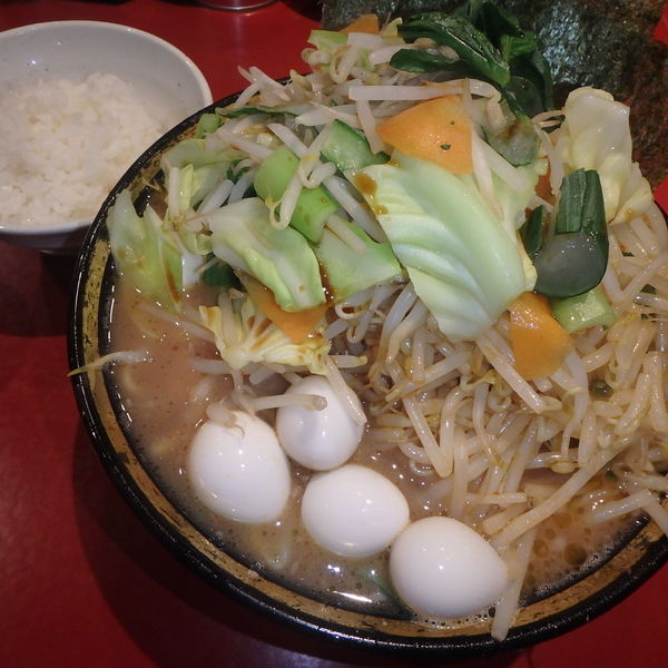 「中盛ラーメン760円、半ライス100円他」@厚木家の写真