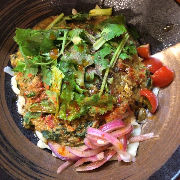 「【限定】チキンカレーあえそば」@口樂の写真