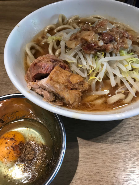 「ラーメン少なめ　生たまご」@MEN YARD FIGHTの写真