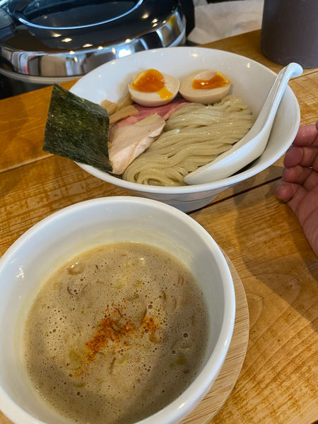 「鷄つけ麺」@いえろうの写真