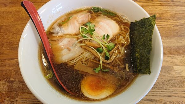 「煮干し醤油らーめん（細麺）　７８０円」@らーめん一芯の写真