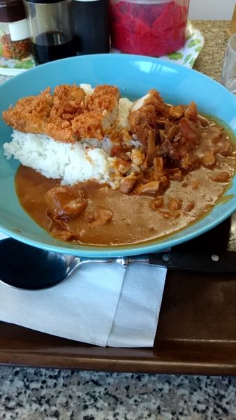 「カツカレー（６９０円）」@なりこま家の写真