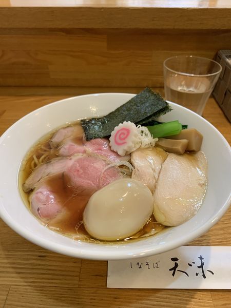 「特製軍鶏しなそば」@しなそば 天味の写真