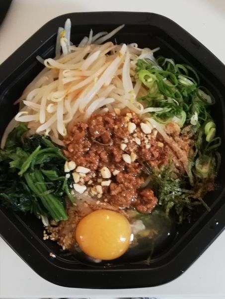 「まかないまぜそば（テイクアウト）850円」@がん家の写真