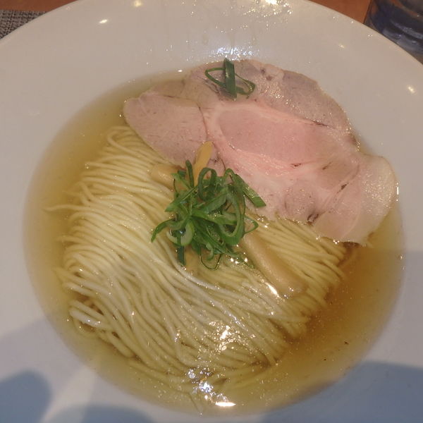 「塩煮干しそば650円、カレー丼200円」@柴崎亭の写真