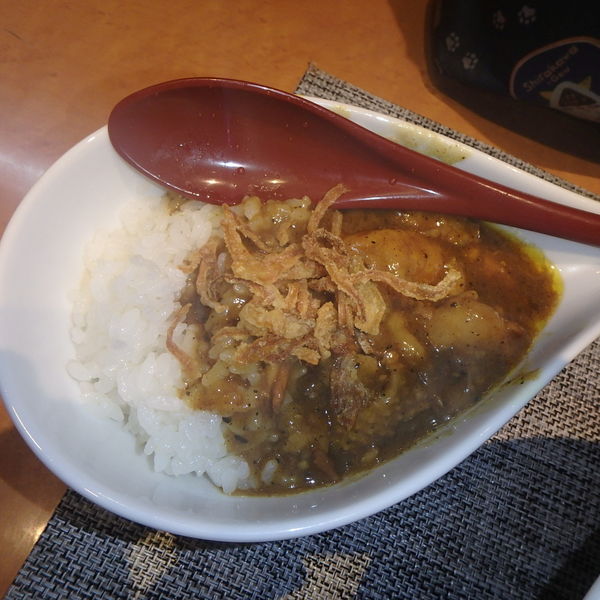「塩煮干しそば650円、カレー丼200円」@柴崎亭の写真