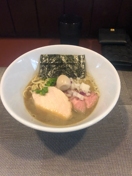 「ゆとりらーめん淡麗900円　和え玉200円」@かき物語の写真
