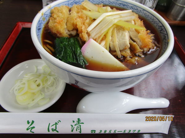 「カツ蕎麦 950円」@そば清の写真