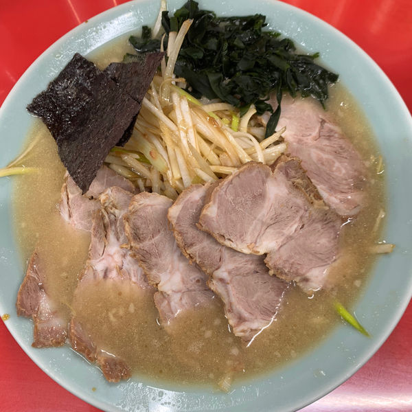 「ネギチャーシューメン1050円＋半ライス150円。」@ラーメンショップ 厚木岡田店の写真