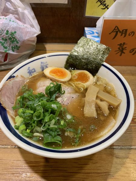 「和鉄中華そば+青ネギ」@和風ラーメン 和鉄の写真