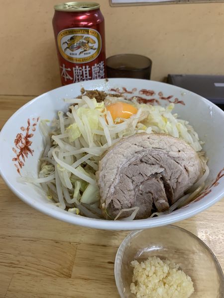 「小汁なし　ニンニク少し」@ラーメン 登良治郎の写真