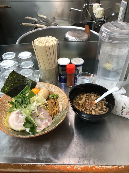 「磯虎魚出汁つけそば醤油(冷)」@覆麺 智の写真