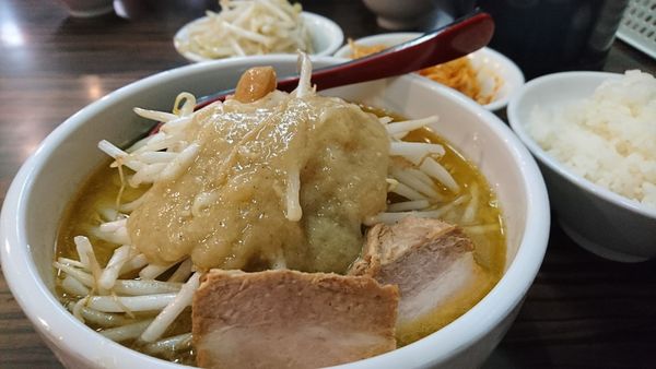 「【昼】味噌ラーメン+チンピラネギ+ライス」@味噌麺処 楓の写真
