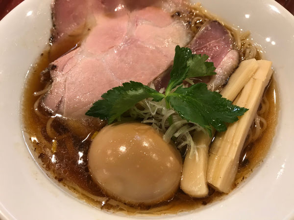 「味玉紀州鴨そば(990円)」@燃えよ麺助の写真