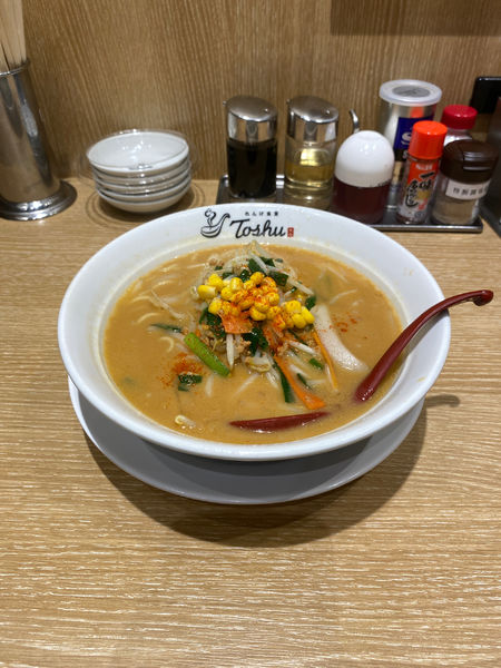 「味噌ラーメン505円」@れんげ食堂 Toshu 本八幡店の写真