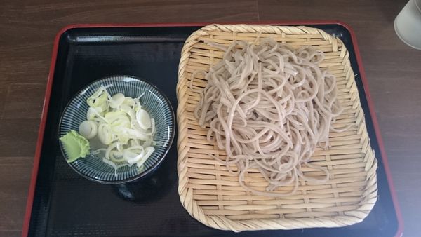 「もり（390円）＋大盛り（100円）」@そば切り うちばの写真