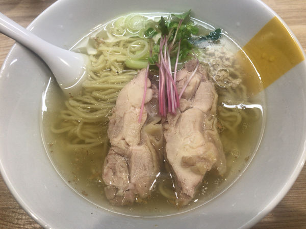 「塩生姜らー麺」@塩生姜らー麺専門店 MANNISH 亀戸店の写真
