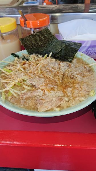 「ネギチャーシューメン中盛りネギ増しコテコテ」@ラーメンショップ 牛久結束店の写真