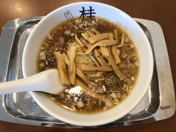「ラーメン 小＋メンマのせ」@煮干しだし醤油ラーメン 桂の写真