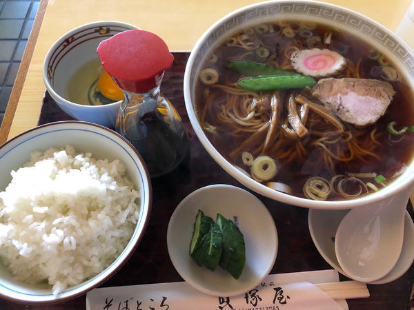 「ラーメン定食」@そばところ 貝塚屋の写真
