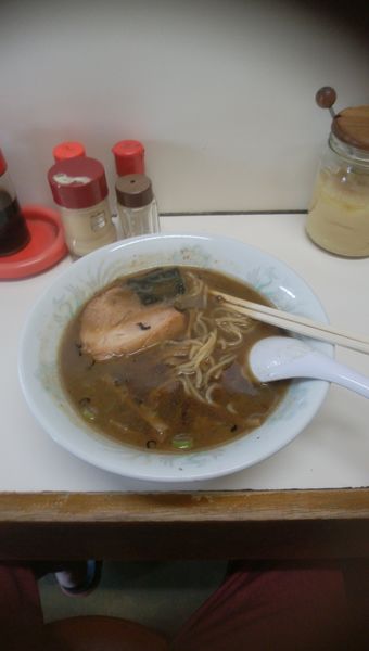 「ニンニクラーメン　半麺　650円」@元祖ラーメンショップ 龍仙の写真