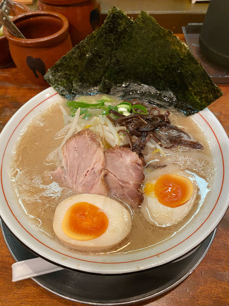 「豚のり玉そば」@豚そば 成の写真